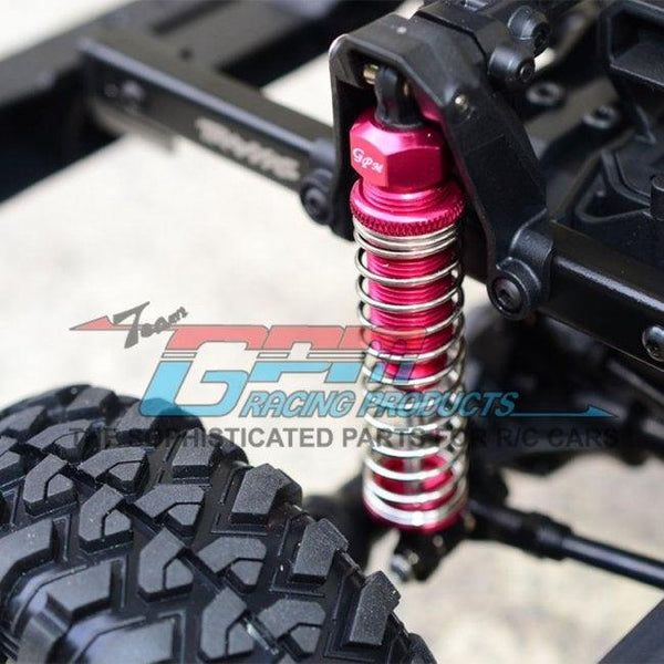 GPM ALUMINUM FRONT / REAR ADJUSTABLE SPRING DAMPERS TRAXXAS TRX-4 / TRX-6 SILVER