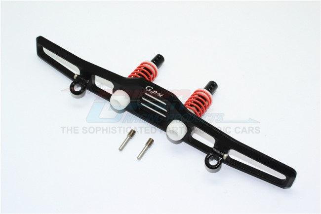 GPM ALUMINUM FRONT BUMPER ABSORBER D-RINGS TRAXXAS TRX-4 / TRX-6 BLACK