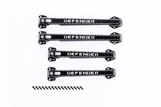 GPM RC CAR STAINLESS STEEL DOOR HANDLE TRAXXAS TRX-4 DEFENDER BLACK