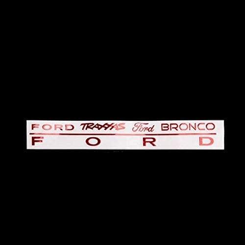 GPM TRX4ZSP23-RED RC CAR DECOR METALLIC LOGO TRAXXAS TRX-4 FORD BRONCO