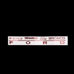 GPM TRX4ZSP23-RED RC CAR DECOR METALLIC LOGO TRAXXAS TRX-4 FORD BRONCO