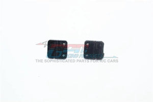 GPM RC CAR RUBBER DOOR HINGES TRAXXAS TRX-4 DEFENDER CRAWLER BLACK