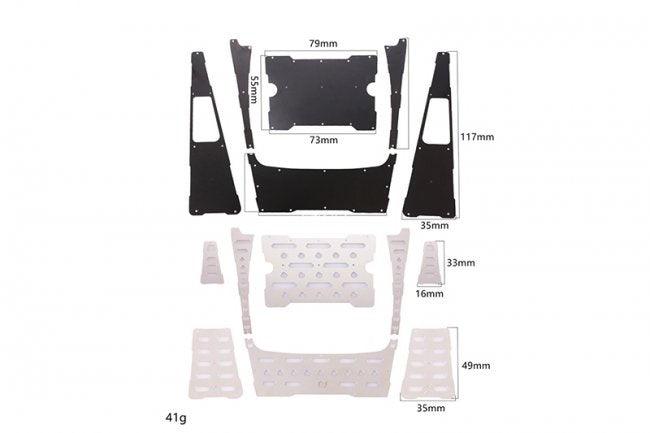 GPM RC CAR STAINLESS STEEL SLIP PROOF TREAD TRAXXAS TRX-4 DEFENDER