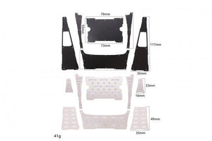 GPM RC CAR STAINLESS STEEL SLIP PROOF TREAD TRAXXAS TRX-4 DEFENDER