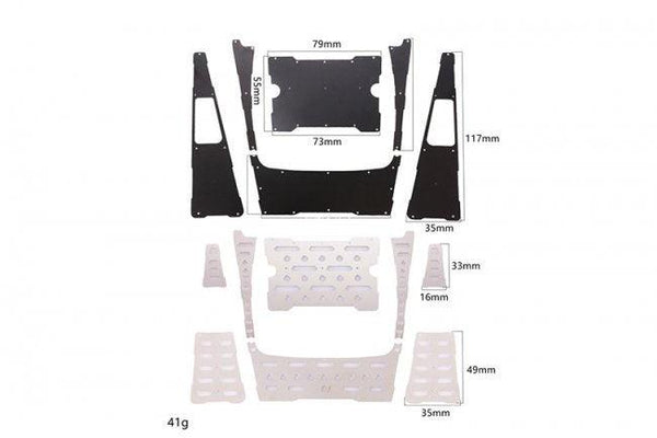 GPM RC CAR STAINLESS STEEL SLIP PROOF TREAD TRAXXAS TRX-4 DEFENDER