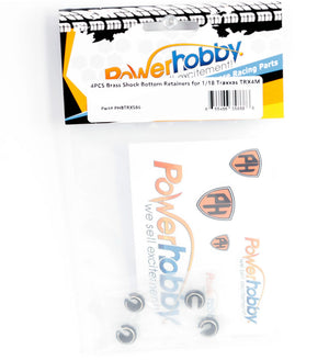 Powerhobby Brass Lower Shock Retainer (4) FOR Traxxas TRX-4M TRX4m