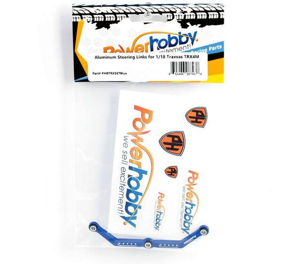 Powerhobby Aluminum Steering Link FOR Traxxas TRX-4M Blue TRX4m
