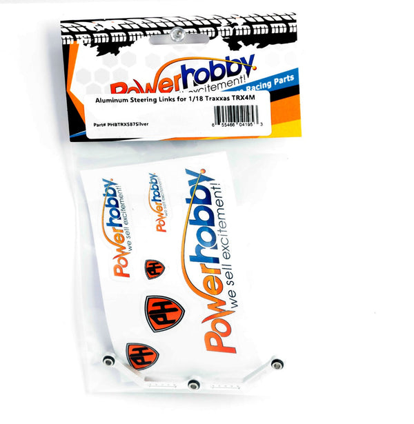 Powerhobby Aluminum Steering Link FOR Traxxas TRX-4M Silver TRX4m