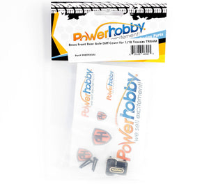 Powerhobby Brass Front / Rear Axle Diff Cover FOR 1/18 Traxxas TRX-4M TRX4M