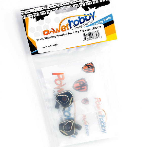 Powerhobby Brass Steering Knuckles / Blocks FOR Traxxas TRX-4M
