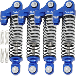 Powerhobby Aluminum 51mm Long Travel Shocks Blue FOR Traxxas TRX-4M