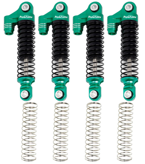 Powerhobby Aluminum 51mm Long Travel Shocks Green FOR Traxxas TRX-4M