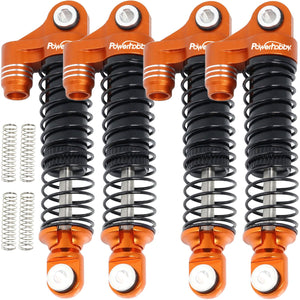 Powerhobby Aluminum 51mm Long Travel Shocks Orange FOR Traxxas TRX-4M