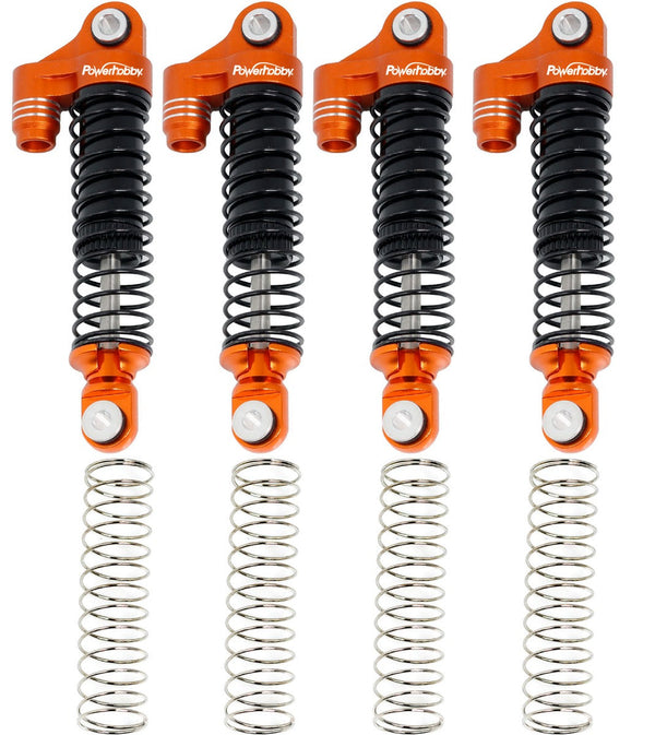 Powerhobby Aluminum 51mm Long Travel Shocks Orange FOR Traxxas TRX-4M