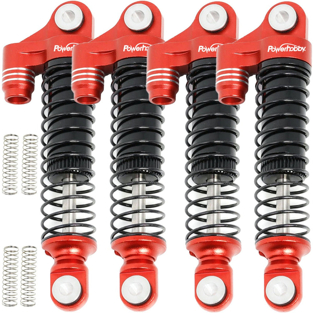 Powerhobby Aluminum 51mm Long Travel Shocks Red FOR Traxxas TRX-4M