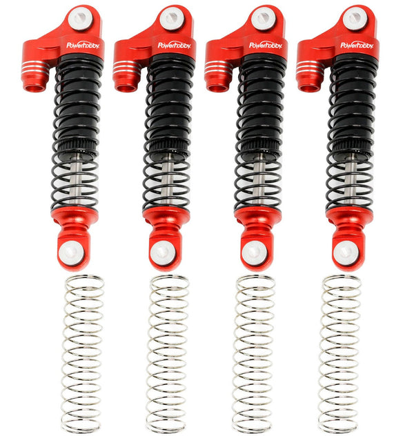 Powerhobby Aluminum 51mm Long Travel Shocks Red FOR Traxxas TRX-4M
