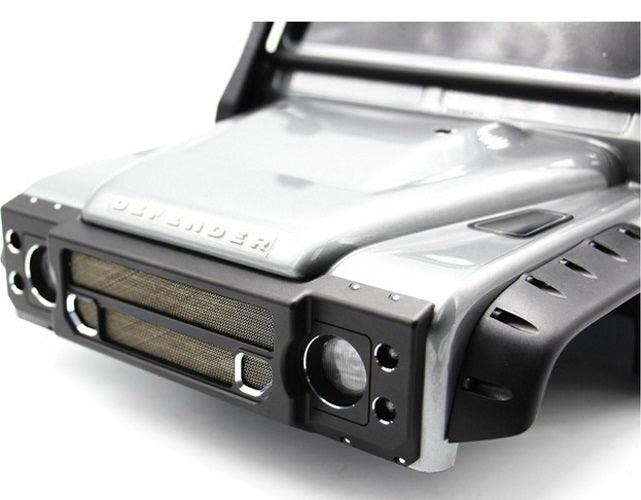 Hot Racing TRXF03A01 Black Anodized Aluminum Front Custom Grille Traxxas TRX4