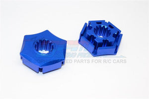 GPM TXM006/+3-BLUE ALUMINUM WHEEL HEX CLAW (+3MM) TRAXXAS X-MAXX 4X4