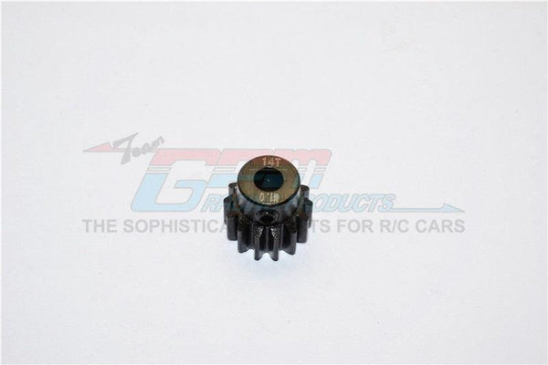 GPM TXM014TS-BLACK STEEL MOTOR GEAR 14T TRAXXAS X-MAXX 4X4
