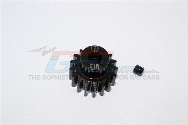 GPM TXM017TS-BLACK STEEL MOTOR GEAR 17T TRAXXAS X-MAXX 4X4