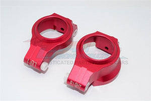 GPM TXM019-RED ALUMINUM FRONT C HUBS TRAXXAS X-MAXX 4X4