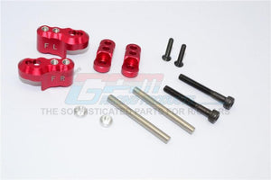 GPM TXM028-RED ALUMINUM FRONT ADJUSTABLE SHOCK MOUNT TRAXXAS X-MAXX 4X4