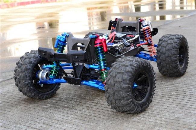 GPM ALUMINUM STEERING BELLCRANK SUPPORT TRAXXAS X-MAXX 4X4 BLUE