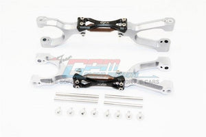 GPM SPRING STEEL SUPPORTING MOUNT F/R UPPER ARMS TRAXXAS X-MAXX 4X4 SILVER BLACK