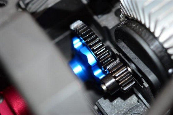 GPM ALUMINUM ADAPTER STEEL SPUR GEAR 53T MOTOR GEAR 17T TRAXXAS X-MAXX RED