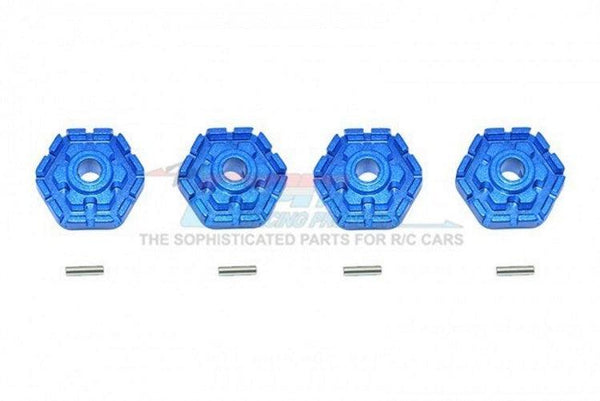 Gpm TXMS010+2M/2-B Aluminum Wheel Hub Hex (+2mm) (8Pieces) Blue Traxxas Maxx