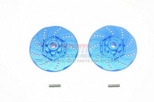 Gpm Racing TXMS010D+2MM-B Aluminum +2mm Hex Brake Disk Blue Traxxas Maxx