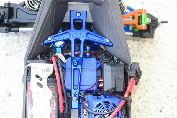 Gpm TXMS048C-B Aluminum Front Chassis Brace Blue (5Pieces Set) Traxxas Maxx
