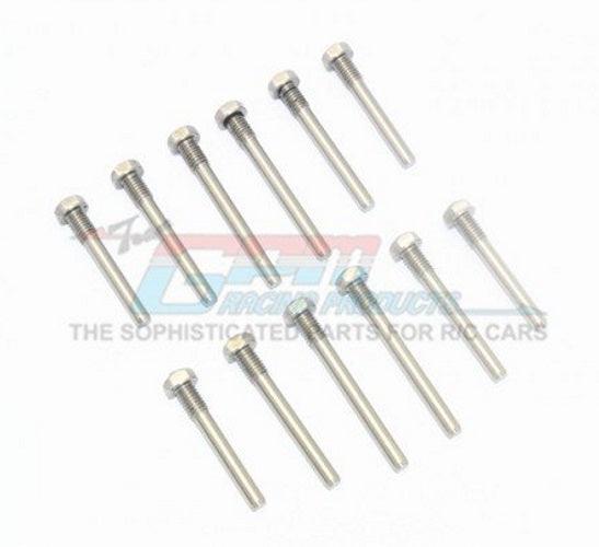 GPM TXMSACC/12-OC Stainless Steel Front/Rear Suspension Screw Pin Traxxas Maxx