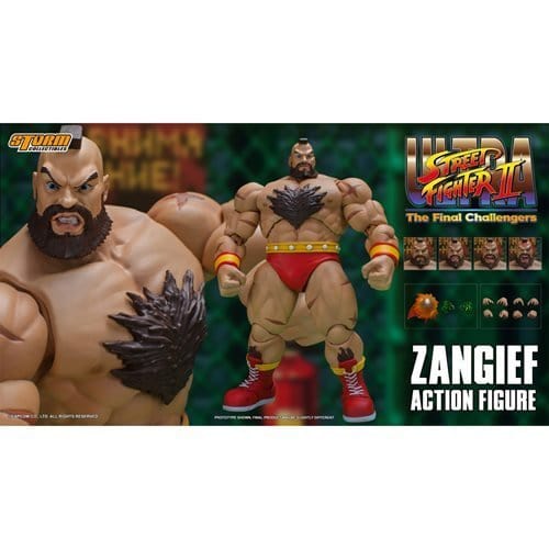 ToyShnip Ultimate Street Fighter II: The Final Challenger Zangief 1:12 Scale Action Figure — Action & Toy Figures