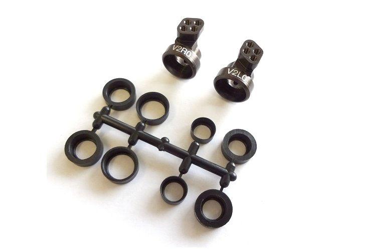 Kyosho UMW704-0 V2 0° Aluminum Rear Hub Set Ultima RT5 RB5 RB6 SC DB Lazer ZX-5