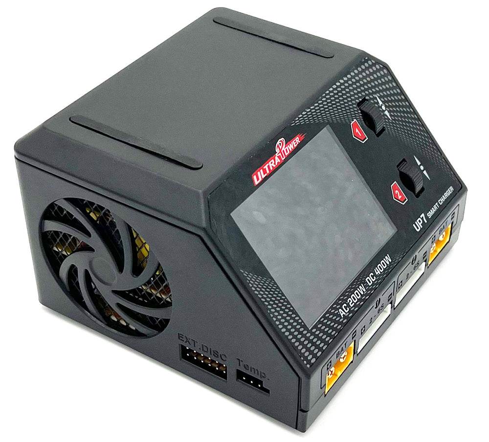 Ultra Power - UP7 AC 200W / DC 400W Dual Port Multi-Chemistry AC/DC Smart Charger