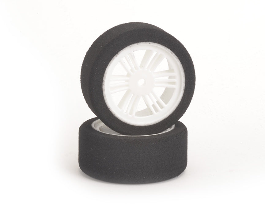 Contact J13705 12mm Hex 1/10 Electric Sedan Foam Tires (2) (White) (37 Shore)