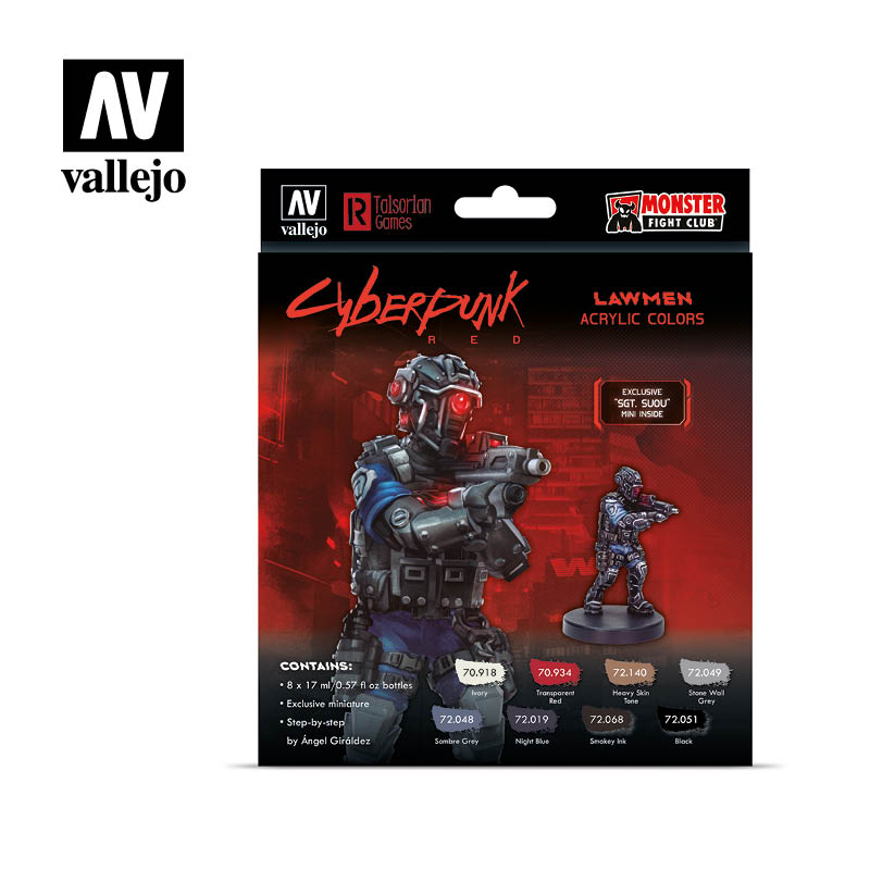 Little Shop of Magic Cyberpunk Red Paint Set: Lawmen — Miniatures