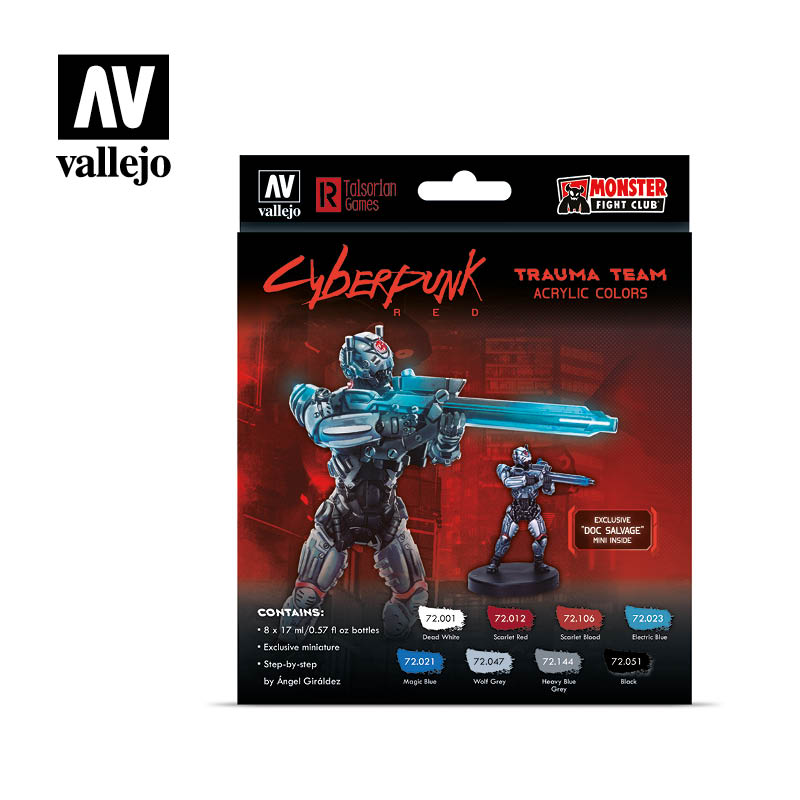Little Shop of Magic Cyberpunk Red Paint Set: Trauma Team — Miniatures