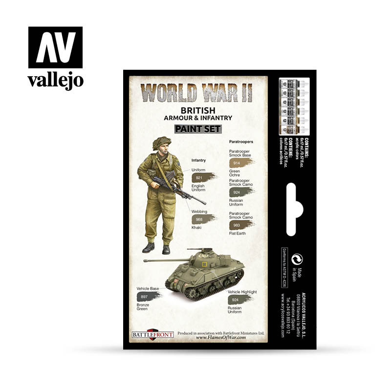 Little Shop of Magic Model Color: WWII Paint Set - British Armour & Infantry — Miniatures