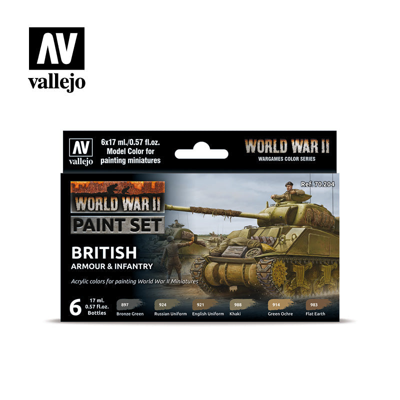 Little Shop of Magic Model Color: WWII Paint Set - British Armour & Infantry — Miniatures