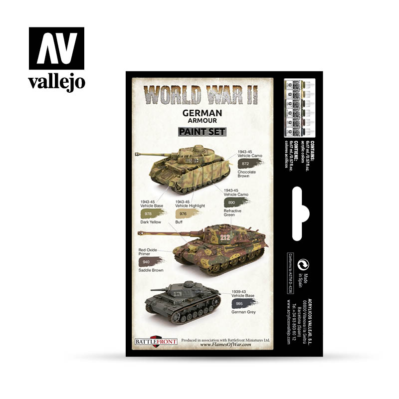 Little Shop of Magic Model Color: WWII Paint Set - German Armour — Miniatures
