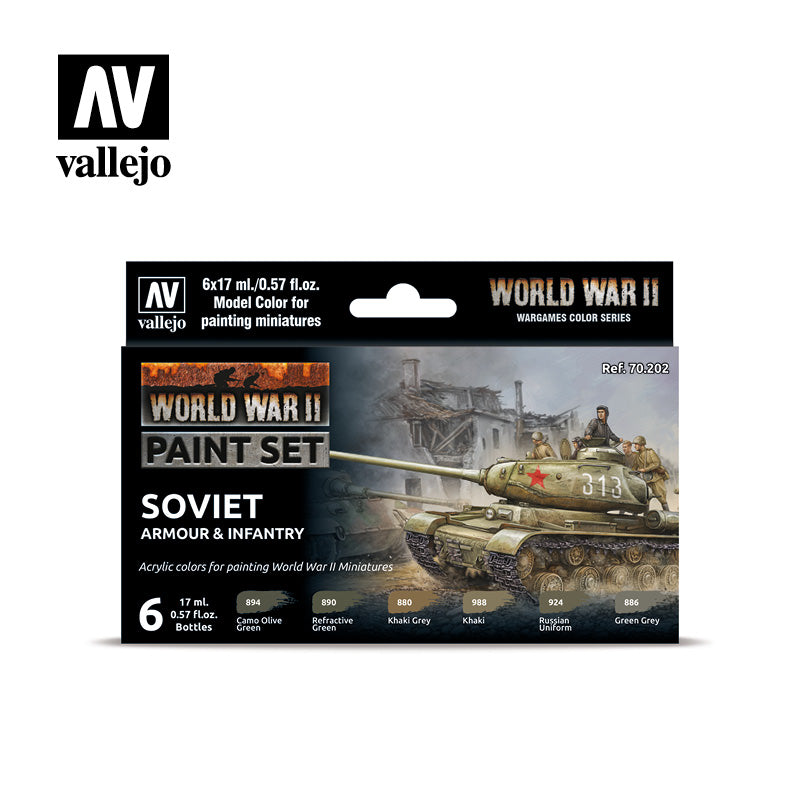 Little Shop of Magic Model Color: WWII Paint Set - Soviet Armour & Infantry — Miniatures