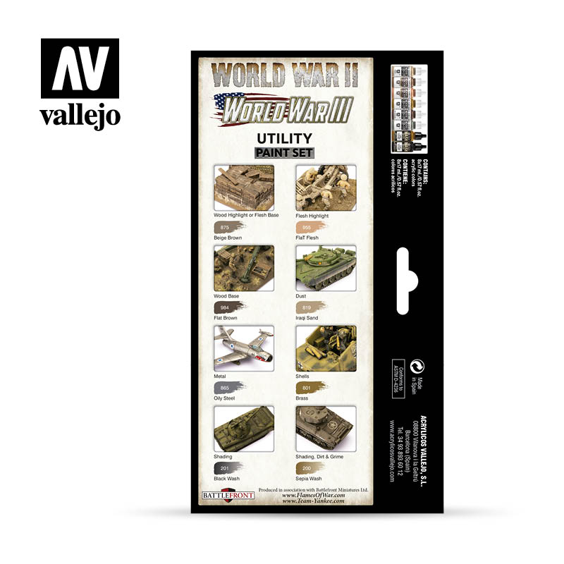 Little Shop of Magic Model Color: Utility Paint Set WWII & WWIII — Miniatures