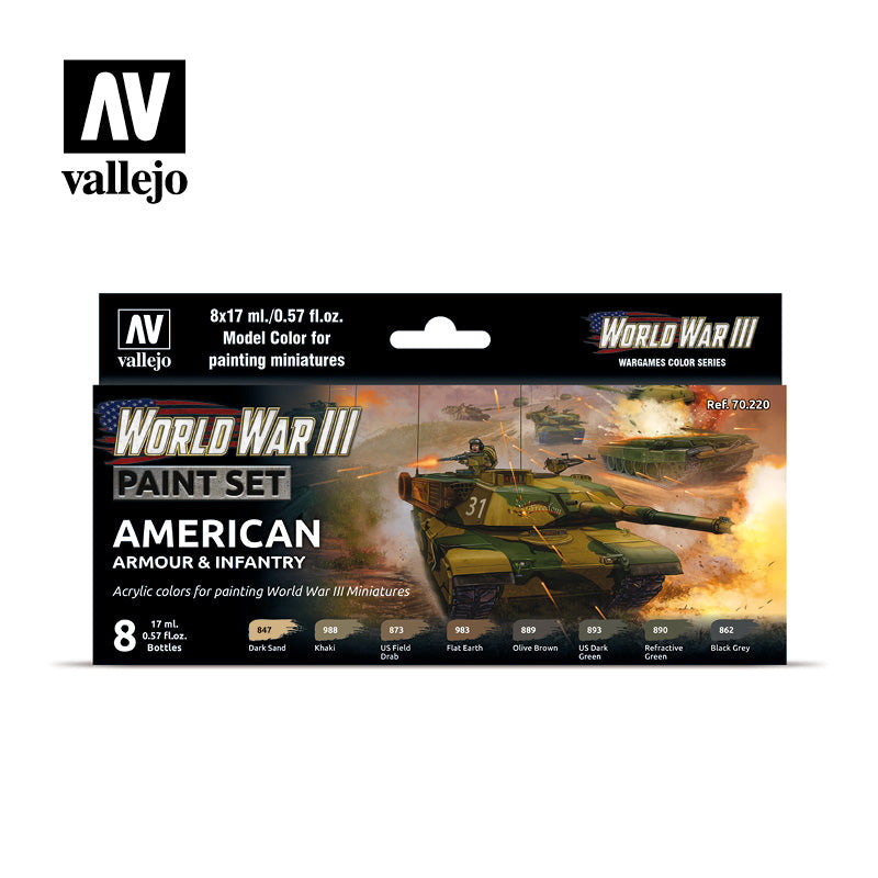 Little Shop of Magic Model Color: WWIII Paint Set - American Armour & Infantry — Miniatures