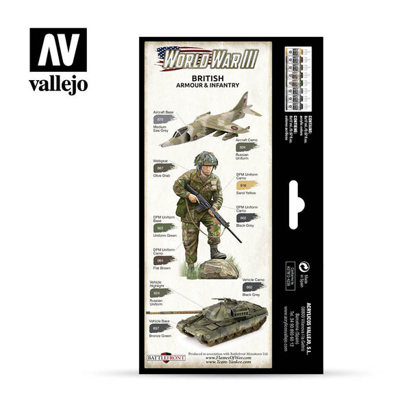 Little Shop of Magic Model Color: WWIII Paint Set - British Armour & Infantry — Miniatures