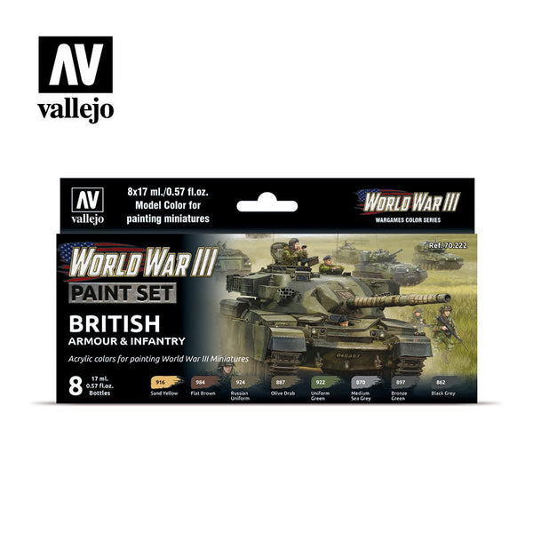 Little Shop of Magic Model Color: WWIII Paint Set - British Armour & Infantry — Miniatures