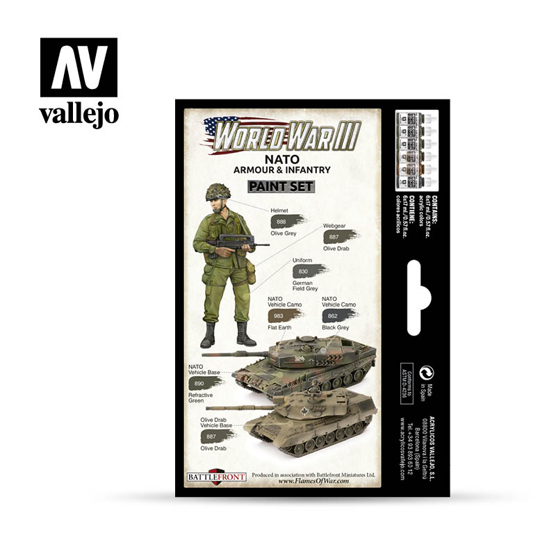 Little Shop of Magic Model Color: WWIII Paint Set - NATO Armour & Infantry — Miniatures