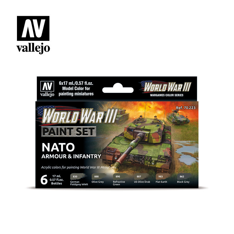 Little Shop of Magic Model Color: WWIII Paint Set - NATO Armour & Infantry — Miniatures