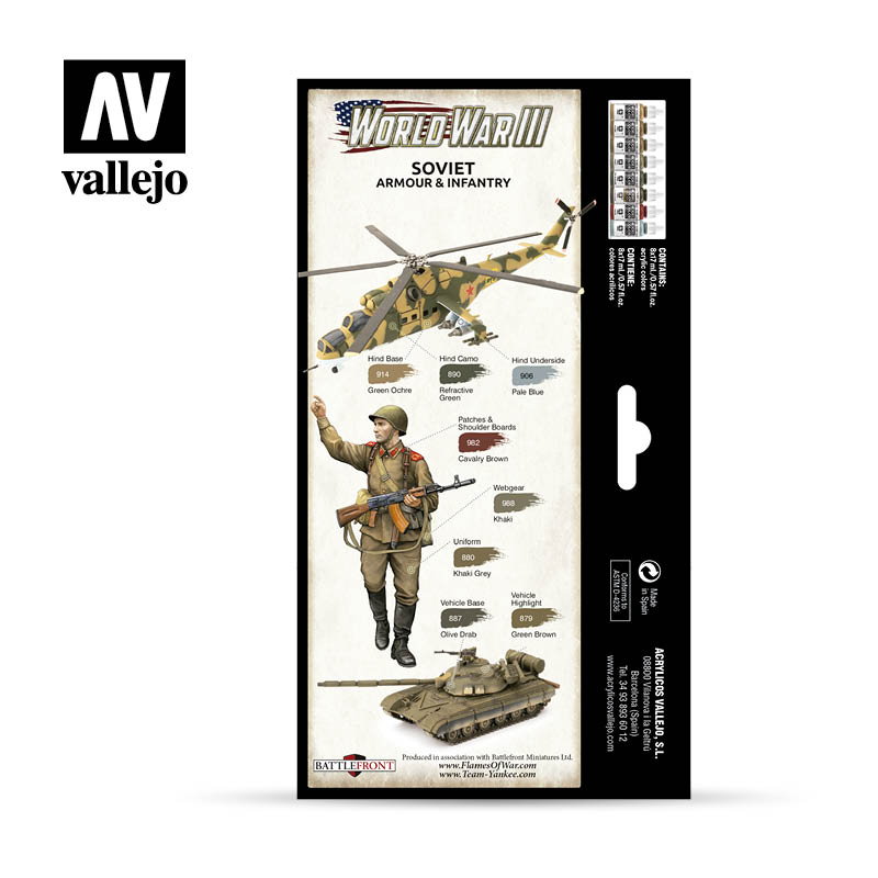 Little Shop of Magic Model Color: WWIII Paint Set - Soviet Armour & Infantry — Miniatures